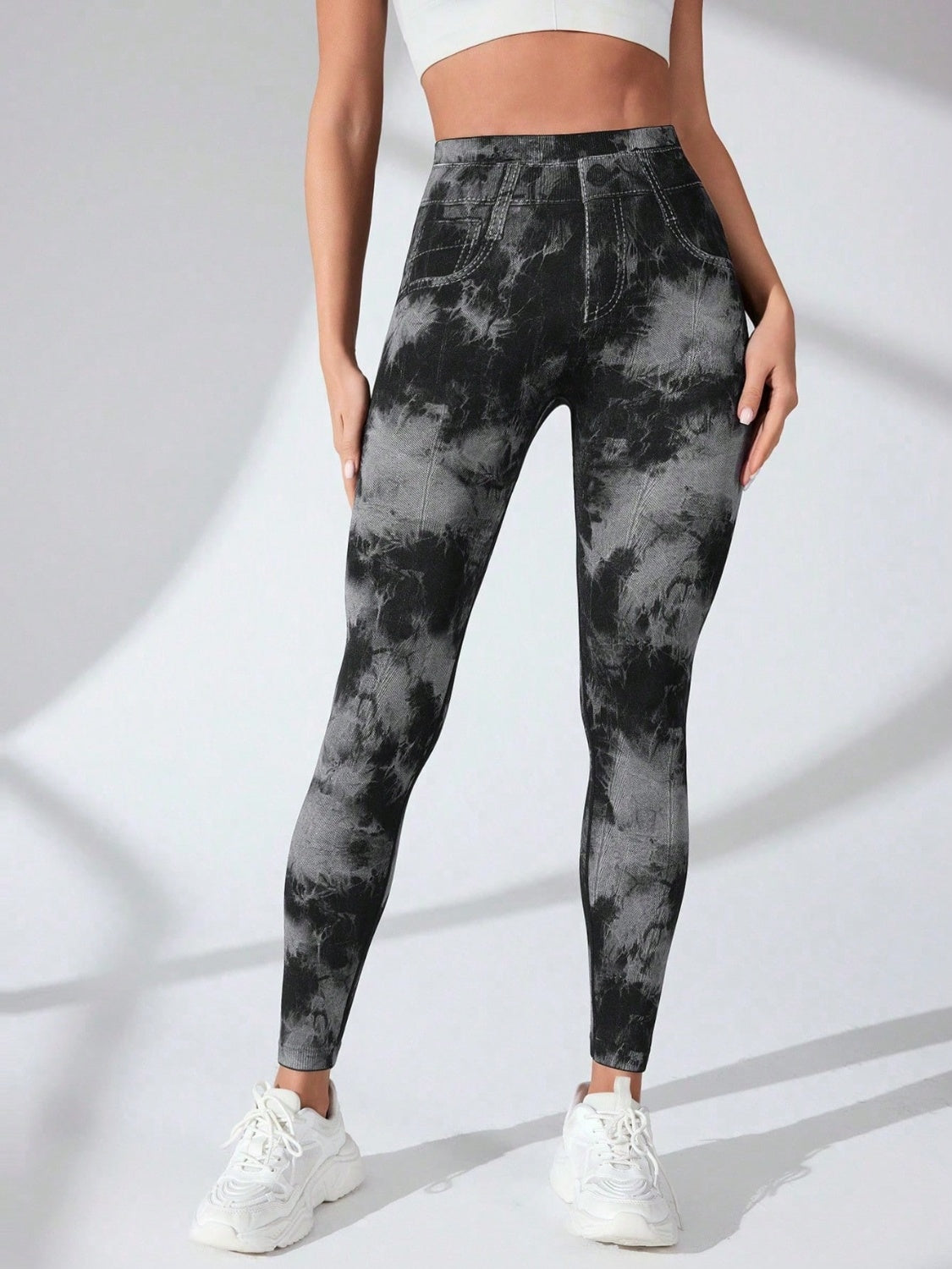 Tie-Dye High Waist Active Leggings-Bella Boutique Collective