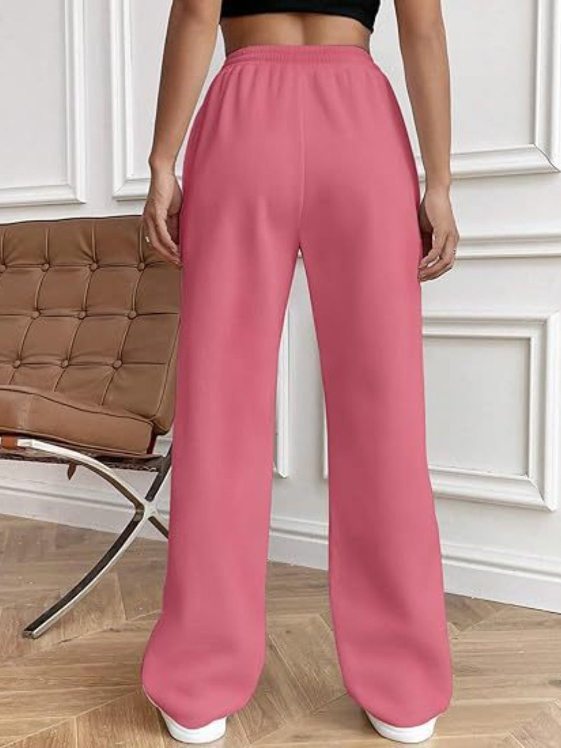 Drawstring Wide Leg Pants with Pockets-Bella Boutique Collective