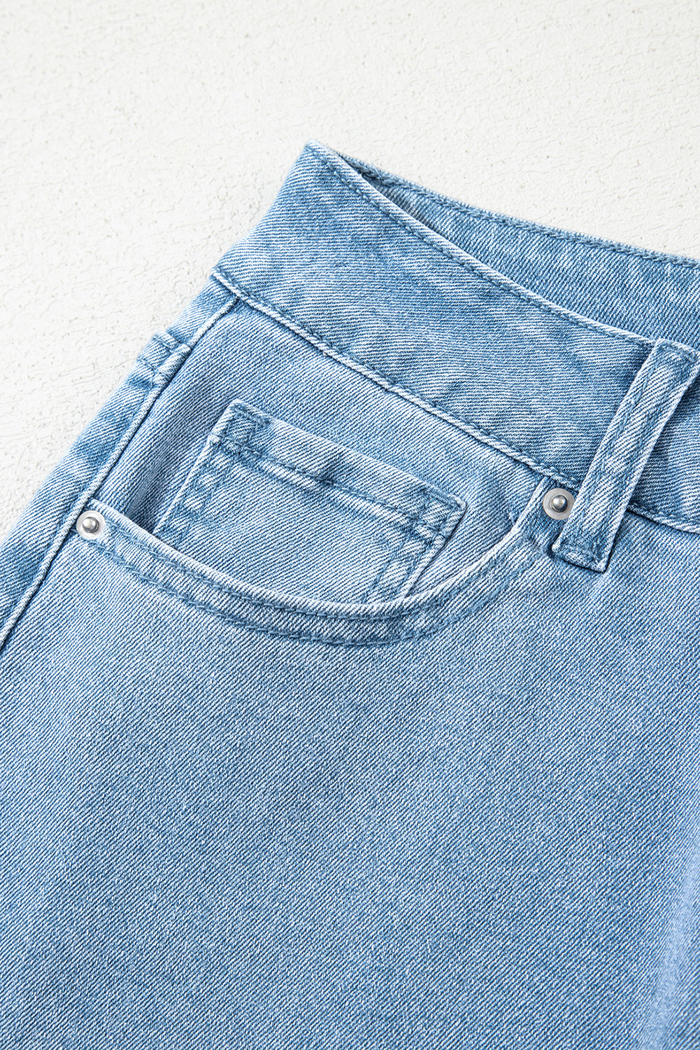 Myosotis Acid Washed High Rise Cropped Wide Leg Jeans-Bella Boutique Collective