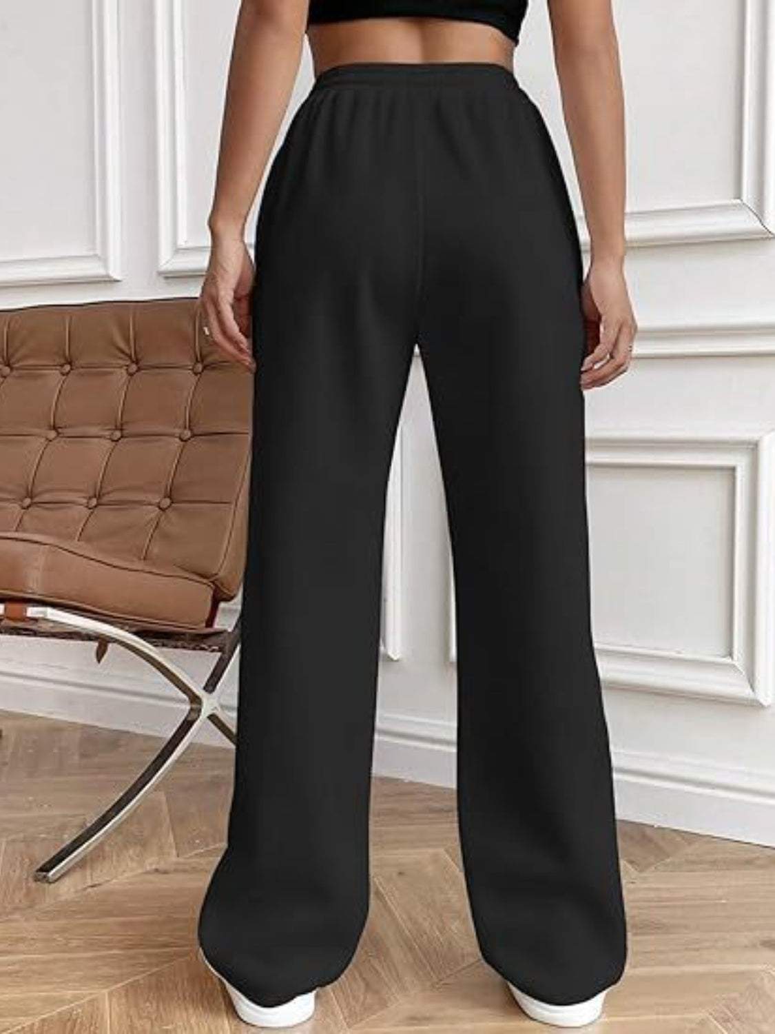 Drawstring Wide Leg Pants with Pockets-Bella Boutique Collective