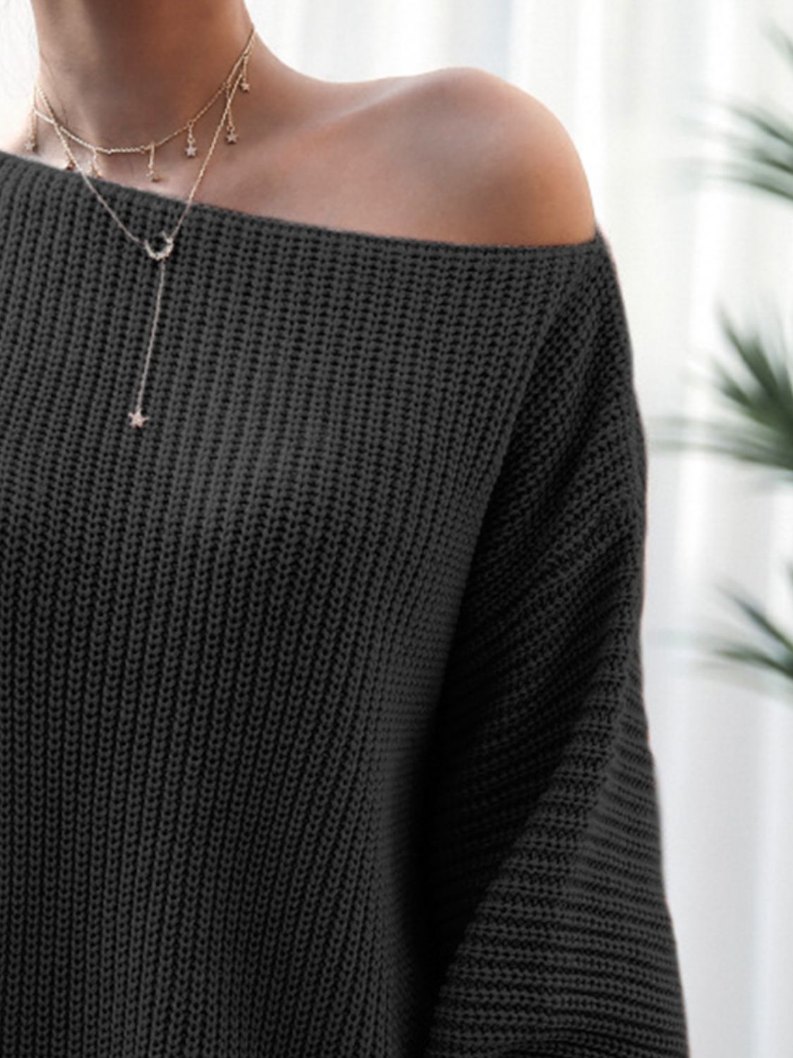 Rib-Knit Mini Sweater Dress-Bella Boutique Collective