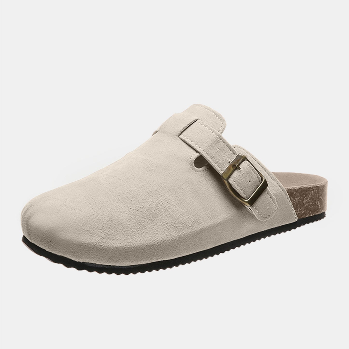 Suede Closed Toe Buckle Slide-Bella Boutique Collective