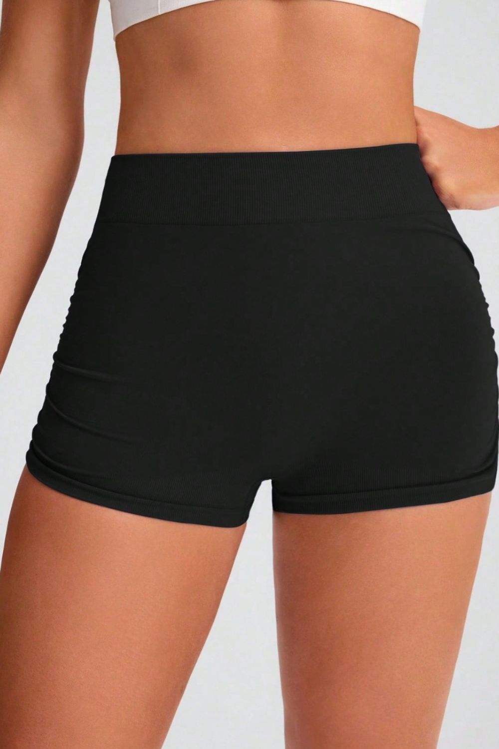 Elastic Waist Active Shorts-Bella Boutique Collective