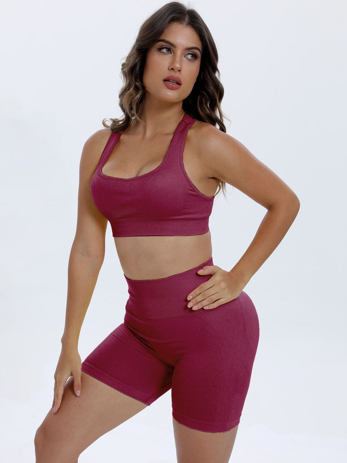 Scoop Neck Wide Strap Top and Shorts Active Set-Bella Boutique Collective