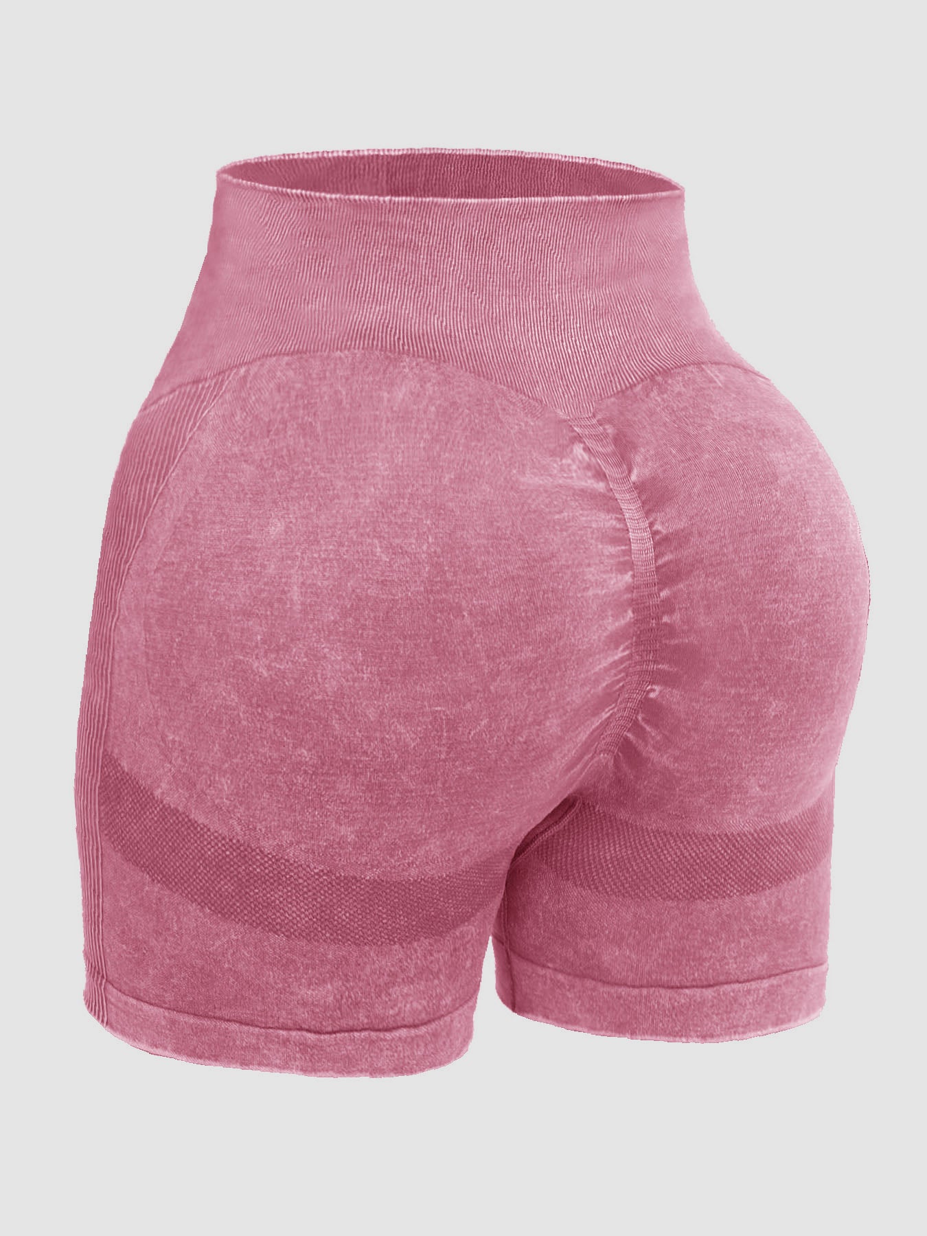 Washed High Waist Active Shorts-Bella Boutique Collective