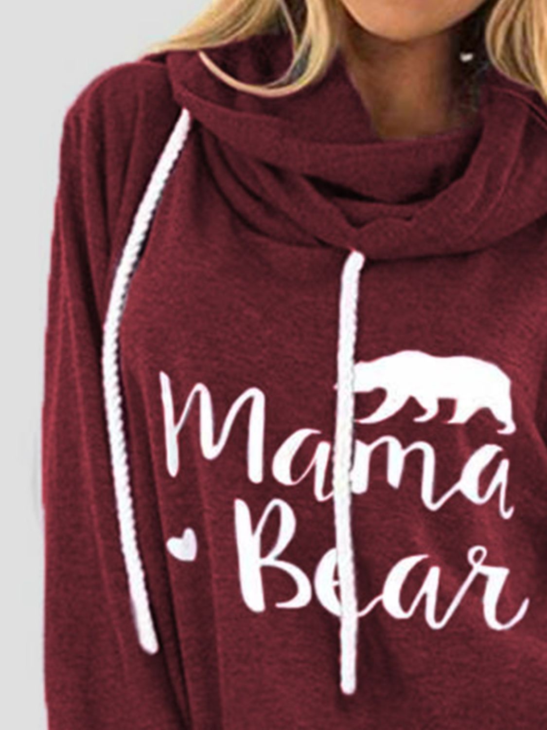 Drawstring Letter Graphic Long Sleeve Hoodie-Bella Boutique Collective