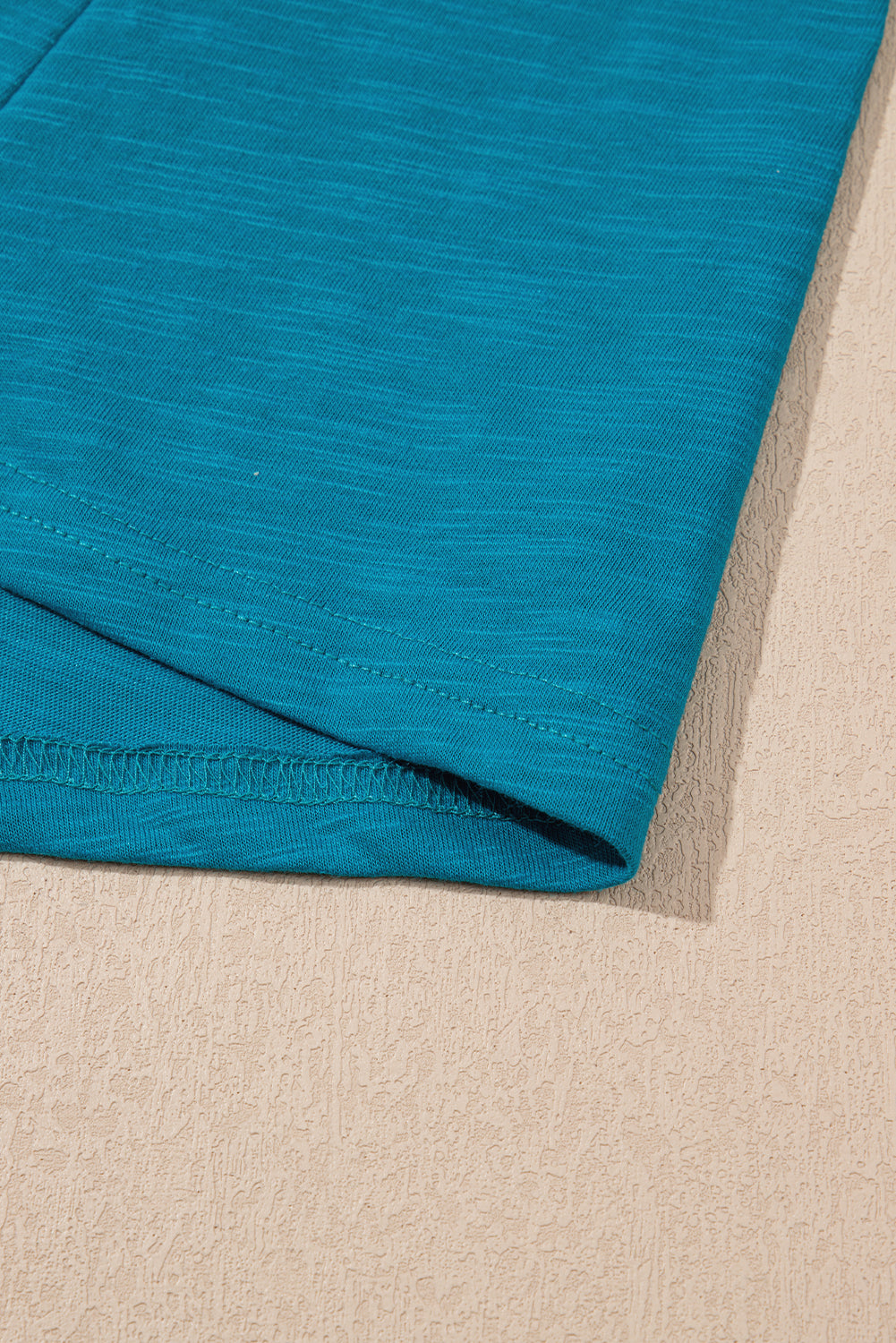 Peacock Blue Scoop Neck Tank Top-Bella Boutique Collective
