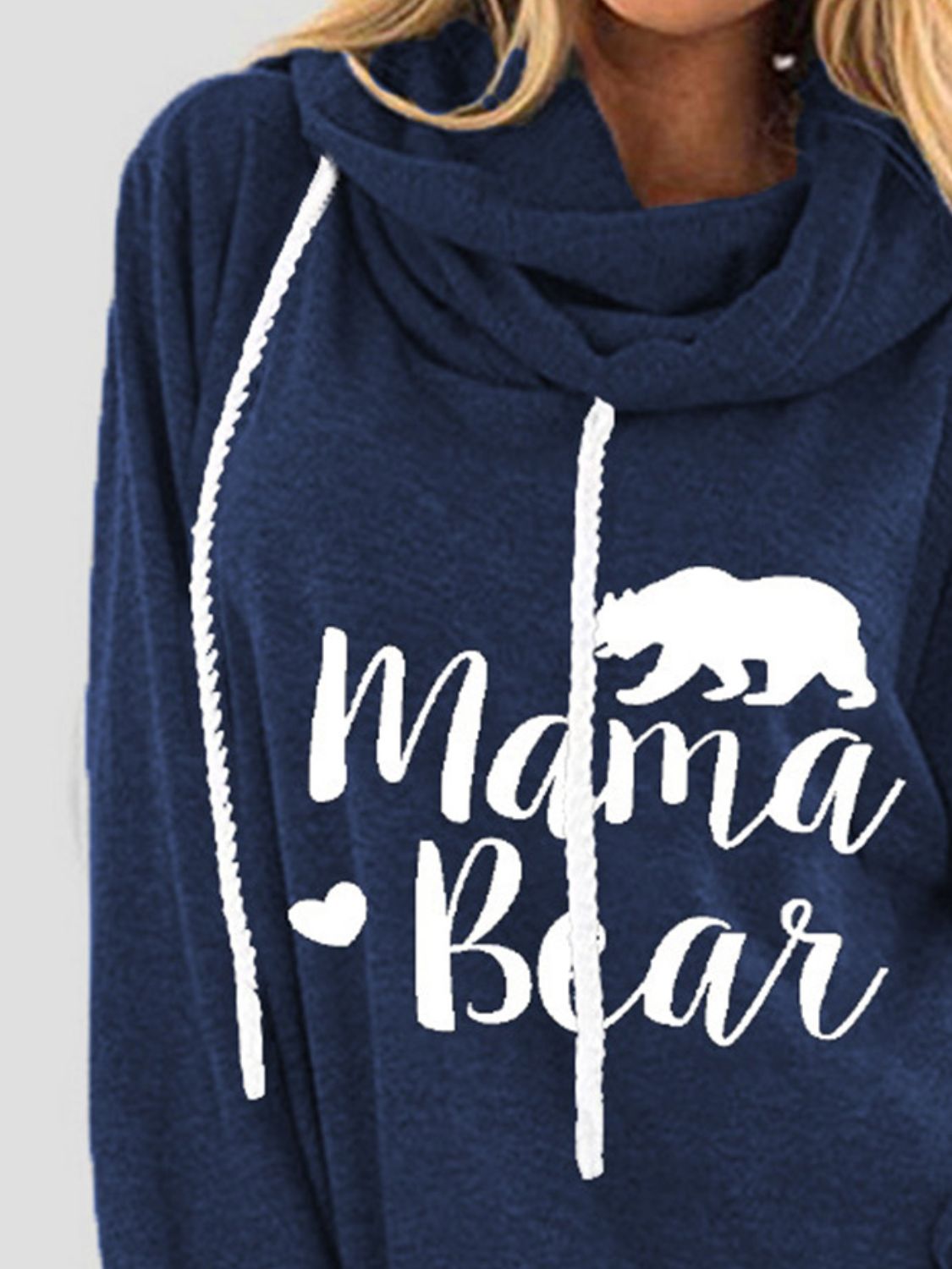 Drawstring Letter Graphic Long Sleeve Hoodie-Bella Boutique Collective