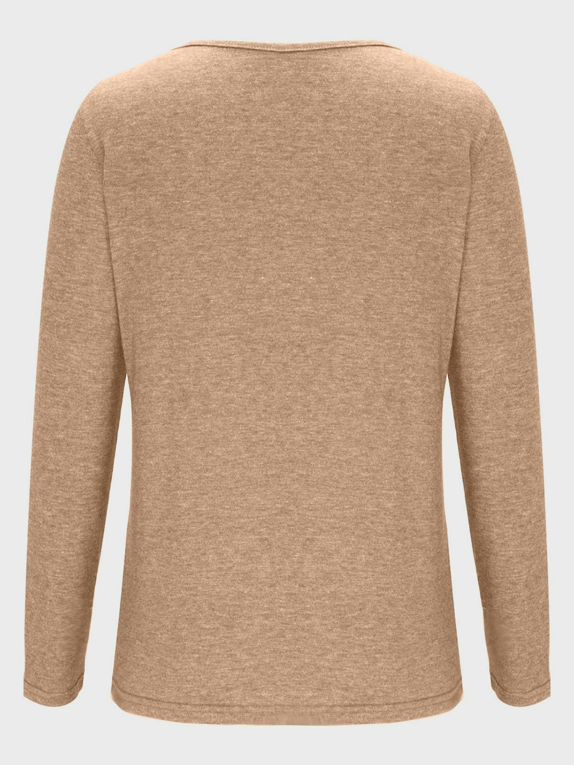 Crisscross V-Neck Long Sleeve T-Shirt-Bella Boutique Collective