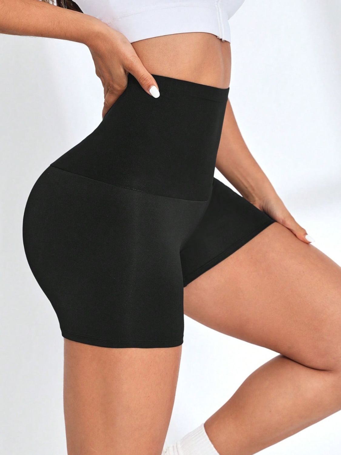 High Waist Active Shorts-Bella Boutique Collective