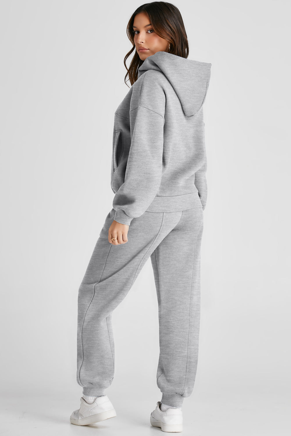 Dropped Shoulder Long Sleeve Hoodie and Pants Active Set-Bella Boutique Collective