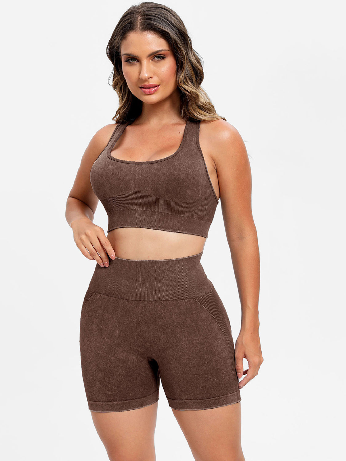 Scoop Neck Wide Strap Top and Shorts Active Set-Bella Boutique Collective