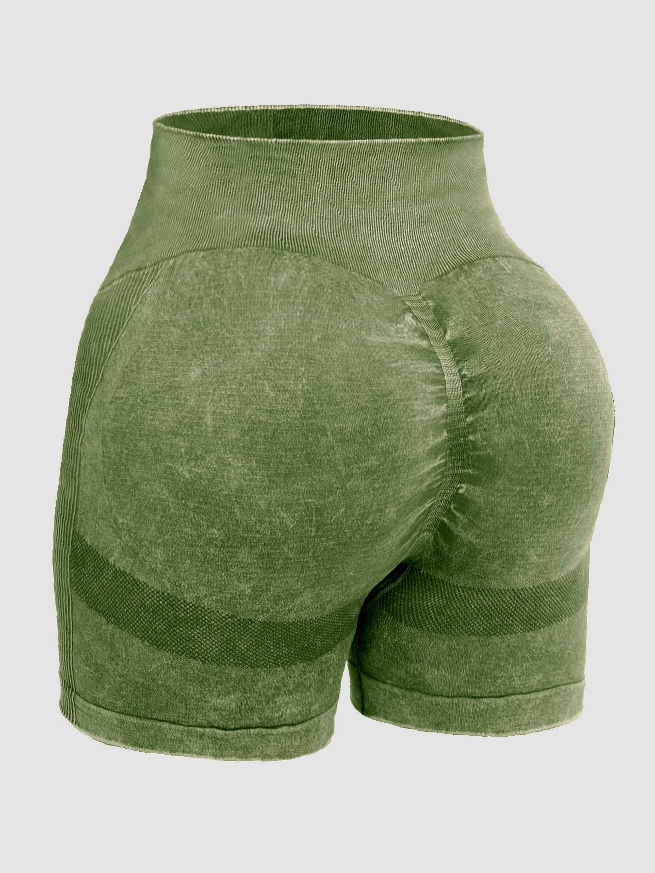 Washed High Waist Active Shorts-Bella Boutique Collective