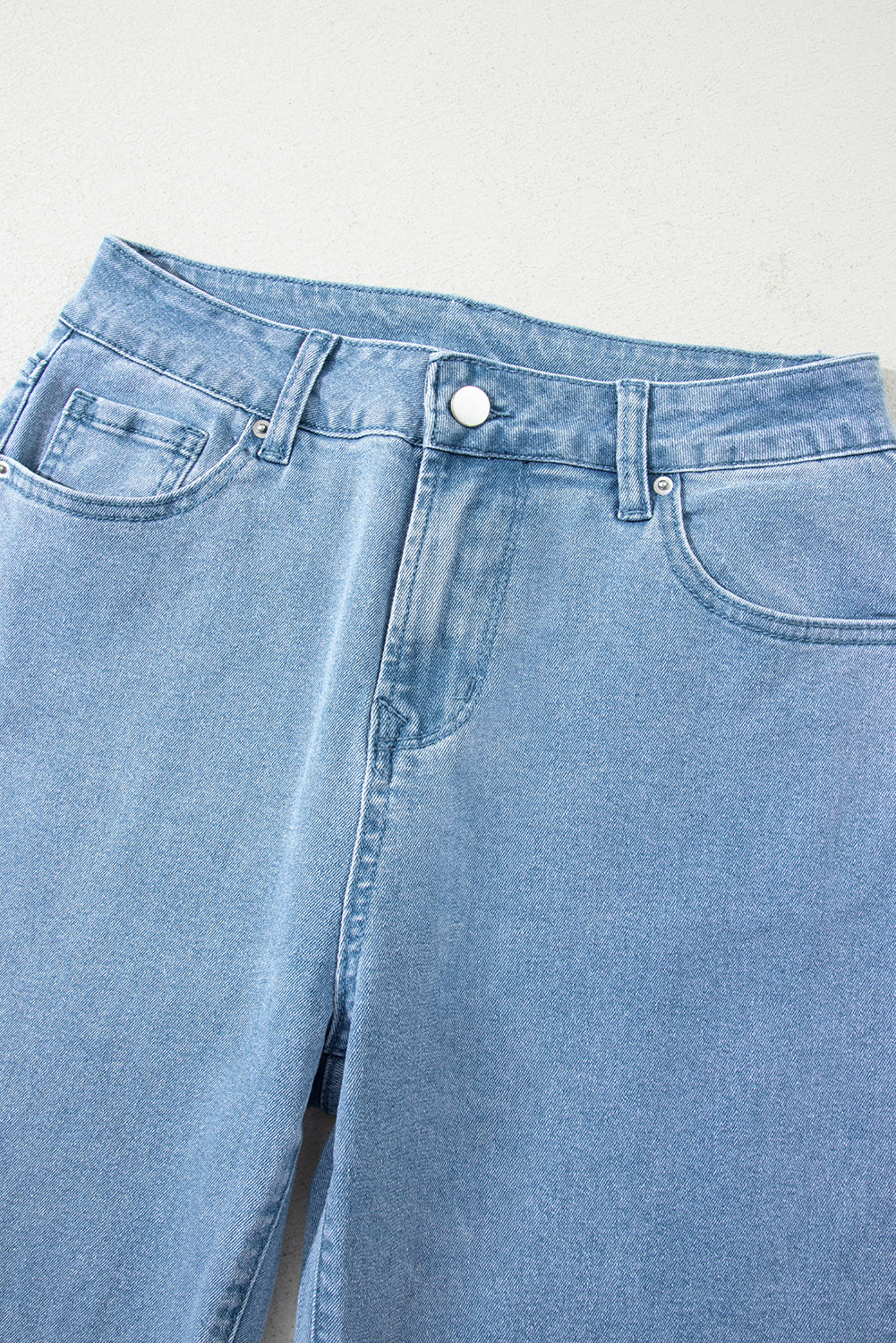 Myosotis Acid Washed High Rise Cropped Wide Leg Jeans-Bella Boutique Collective