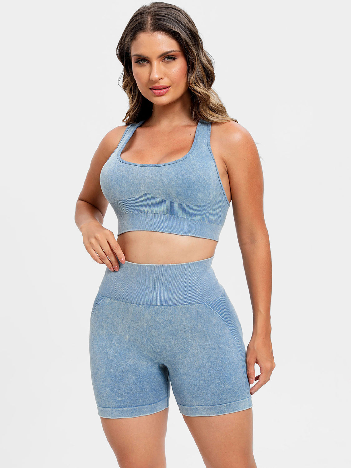 Scoop Neck Wide Strap Top and Shorts Active Set-Bella Boutique Collective