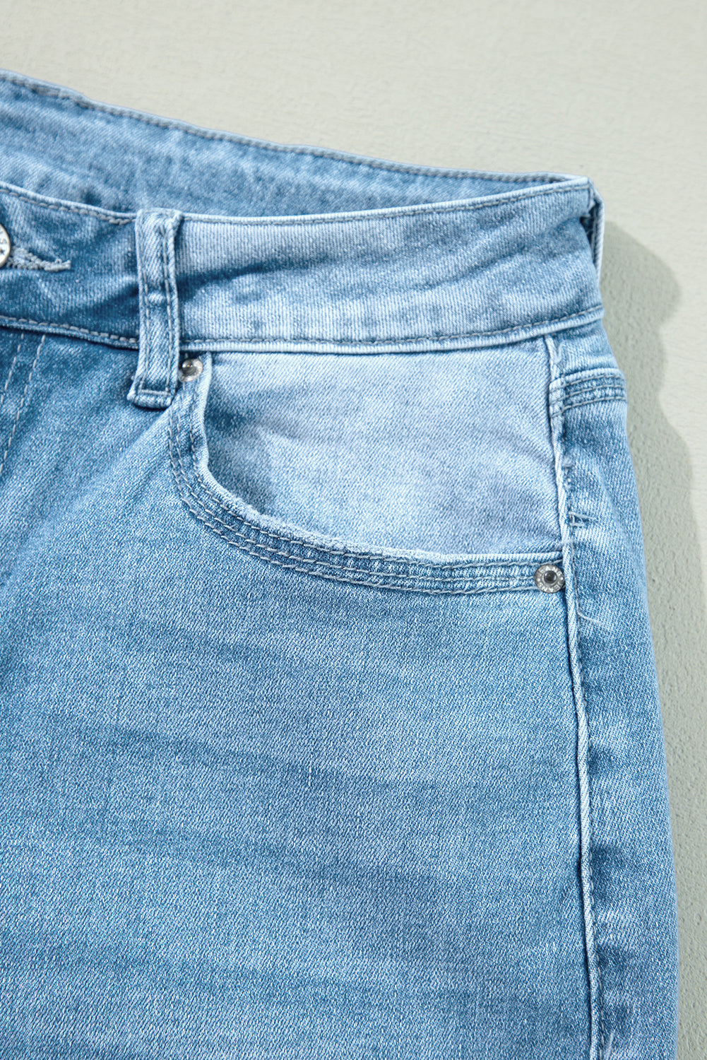 Myosotis High Rise Shift Slit Leg Straight Jeans-Bella Boutique Collective
