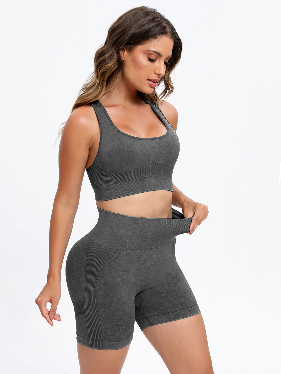 Scoop Neck Wide Strap Top and Shorts Active Set-Bella Boutique Collective