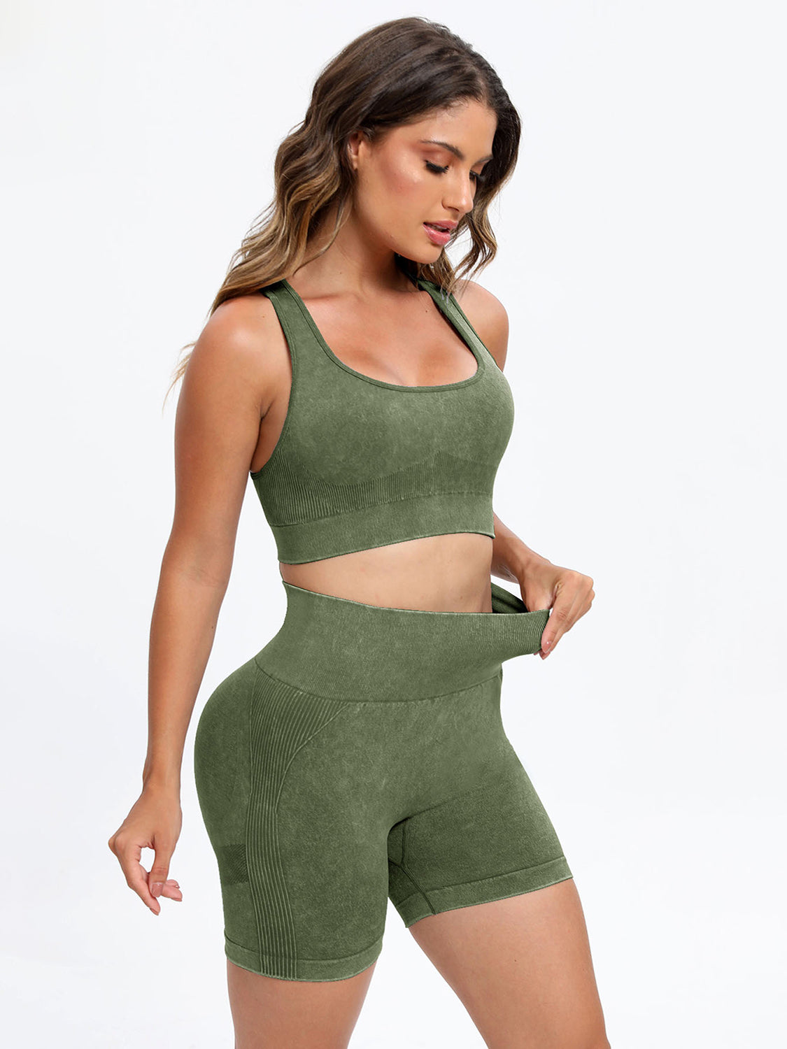 Scoop Neck Wide Strap Top and Shorts Active Set-Bella Boutique Collective