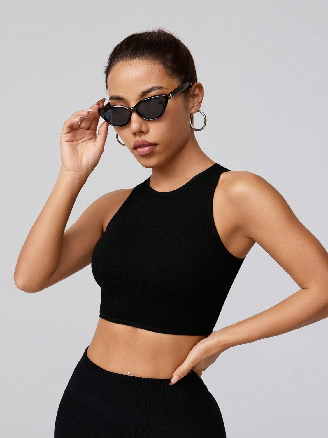 Round Neck Active Tank-Bella Boutique Collective