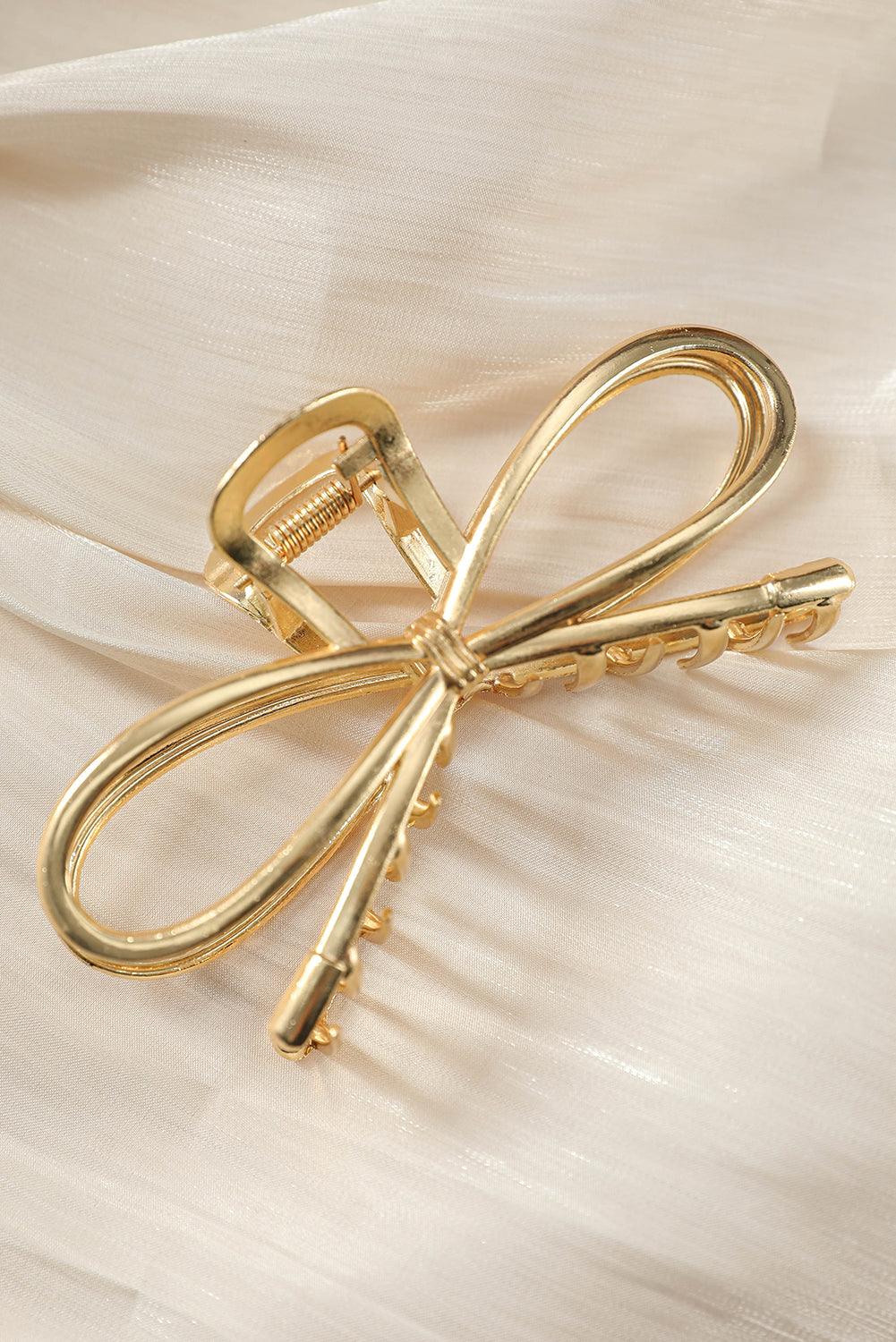 Gold Bowknot Shape Claw Clip-Bella Boutique Collective