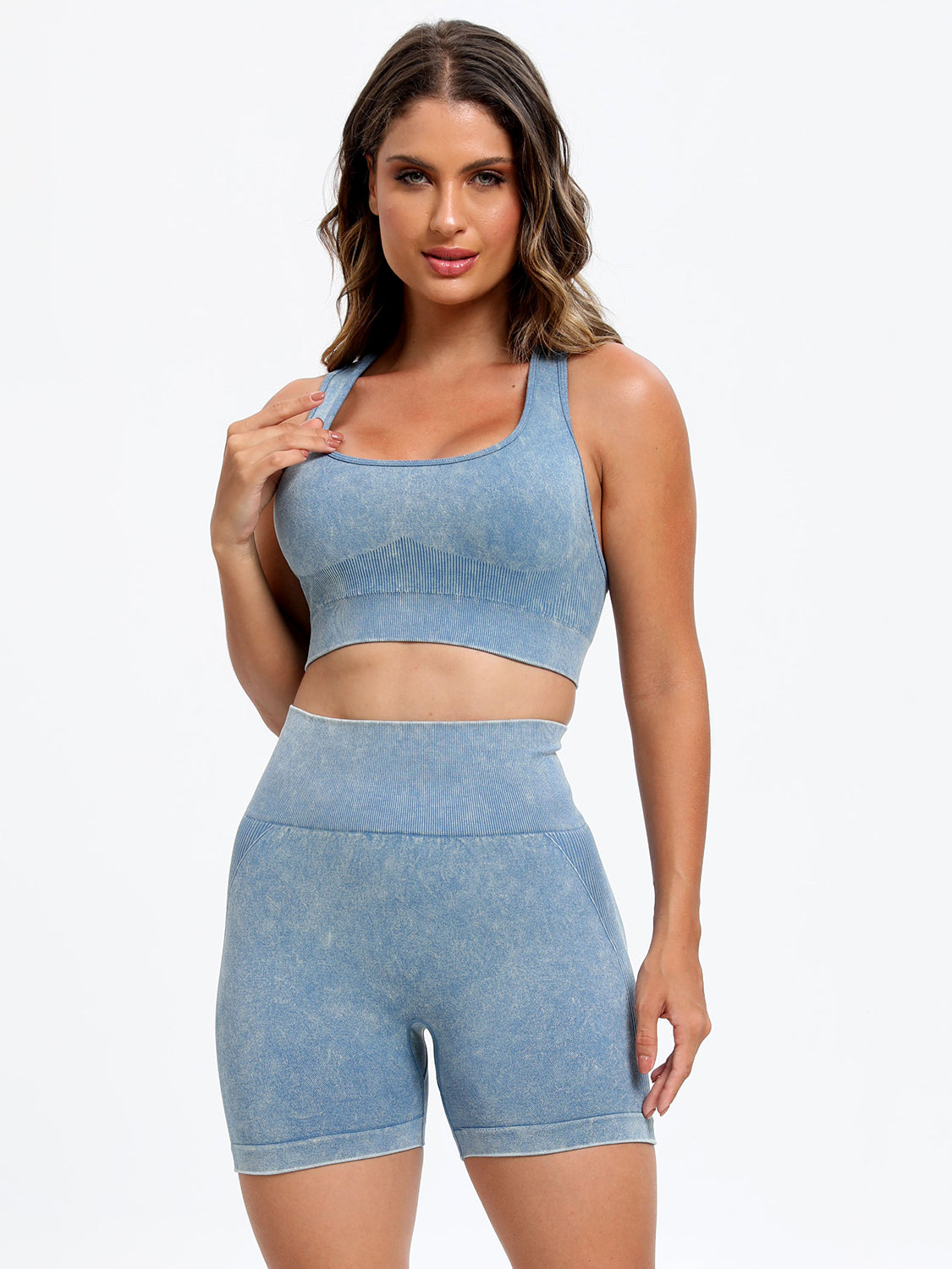 Scoop Neck Wide Strap Top and Shorts Active Set-Bella Boutique Collective