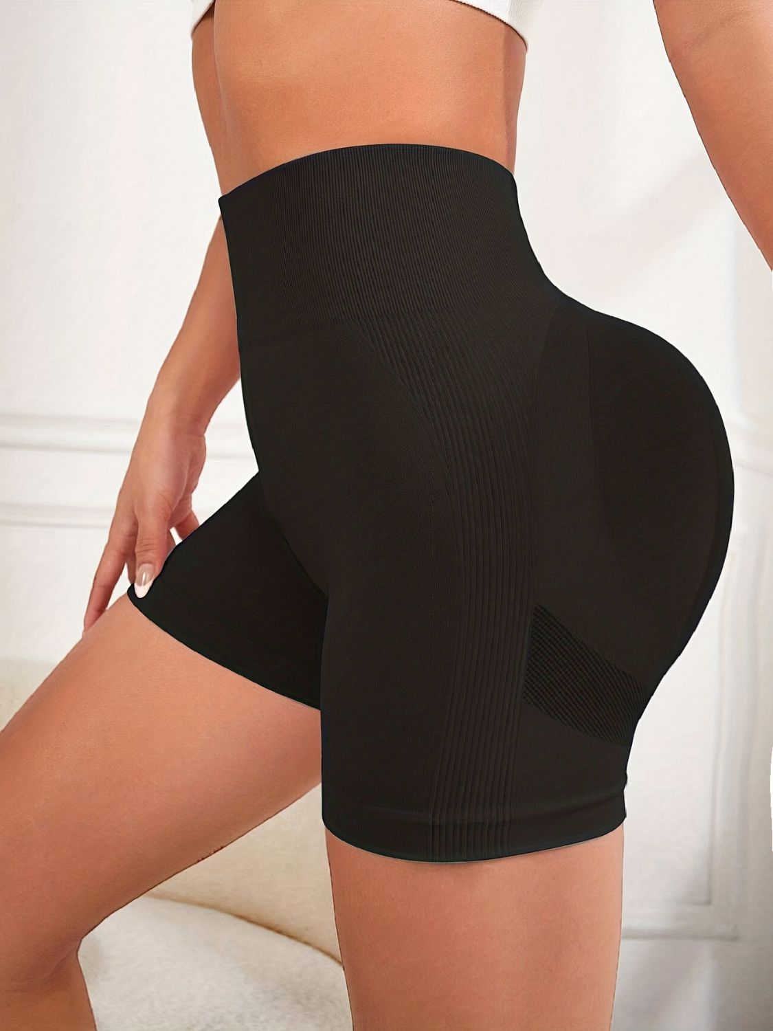 High Waist Active Shorts-Bella Boutique Collective