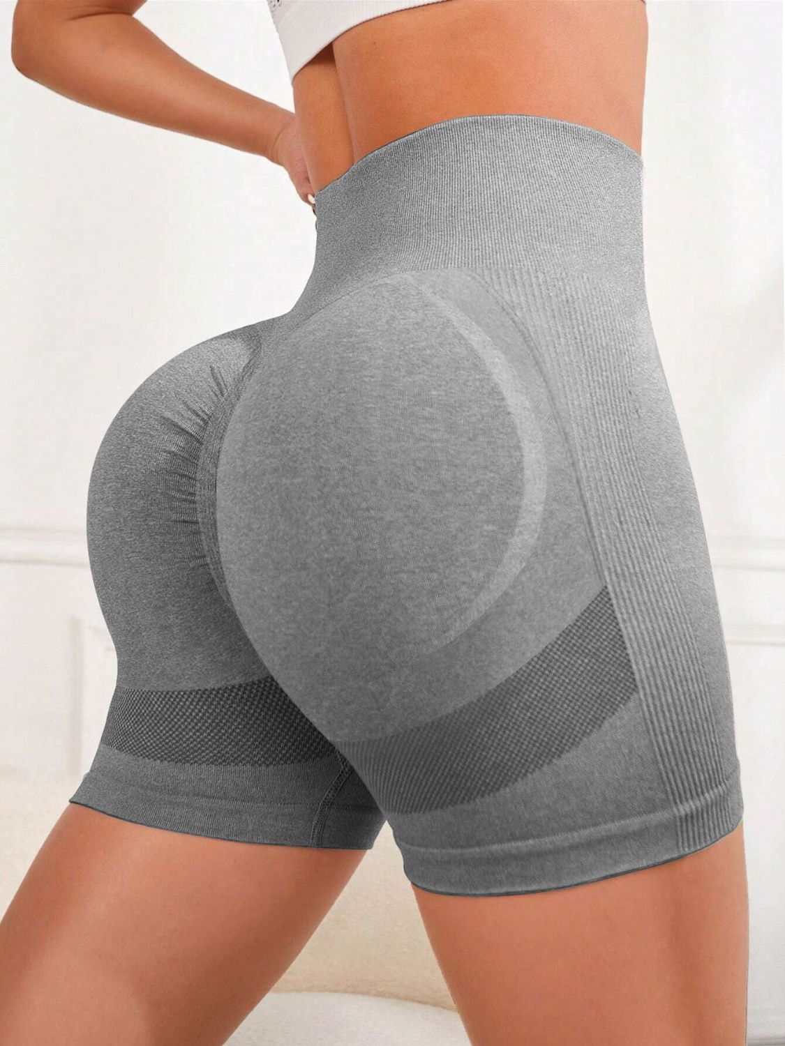High Waist Active Shorts-Bella Boutique Collective