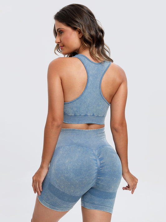 Scoop Neck Wide Strap Top and Shorts Active Set-Bella Boutique Collective