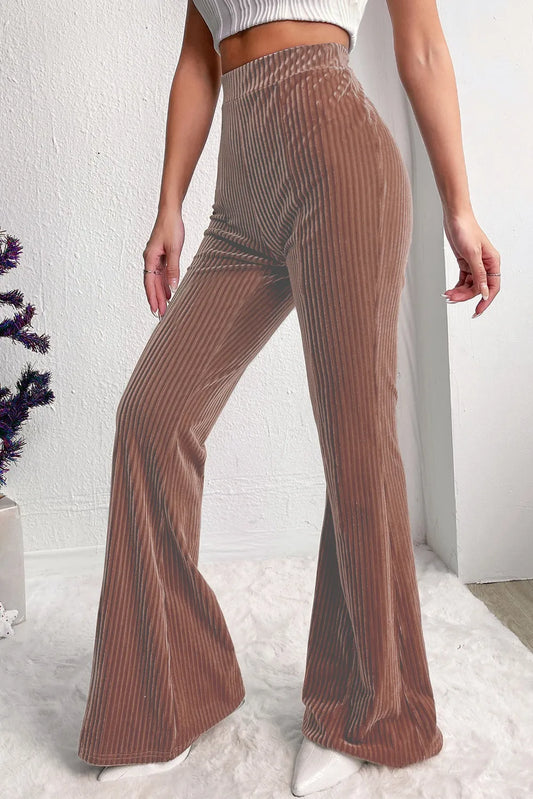 High Waist Bootcut Pants-Bella Boutique Collective