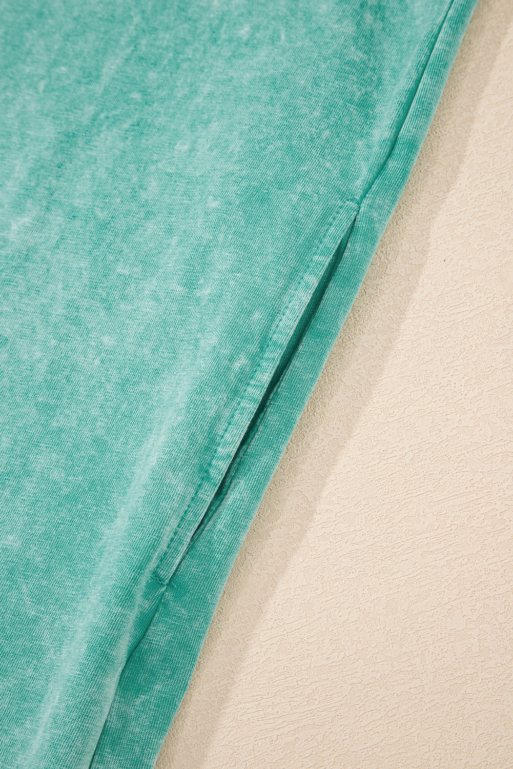 Sea Green Mineral Wash Tank Mini Dress with Pockets-Bella Boutique Collective