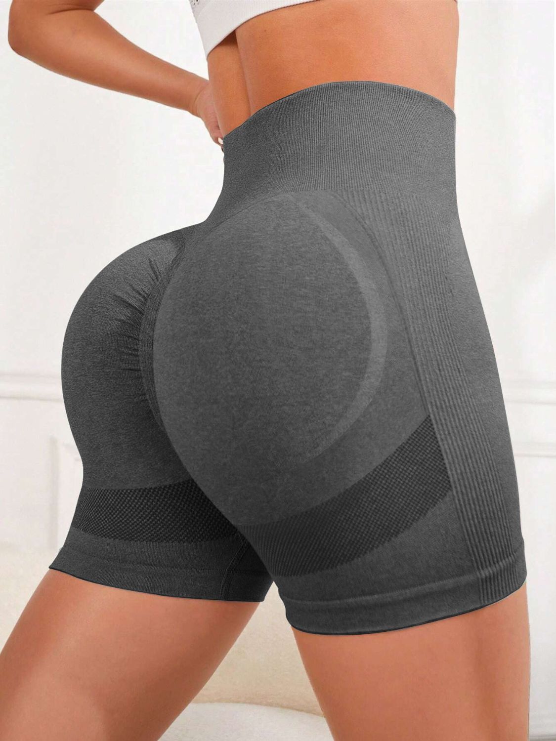 High Waist Active Shorts-Bella Boutique Collective