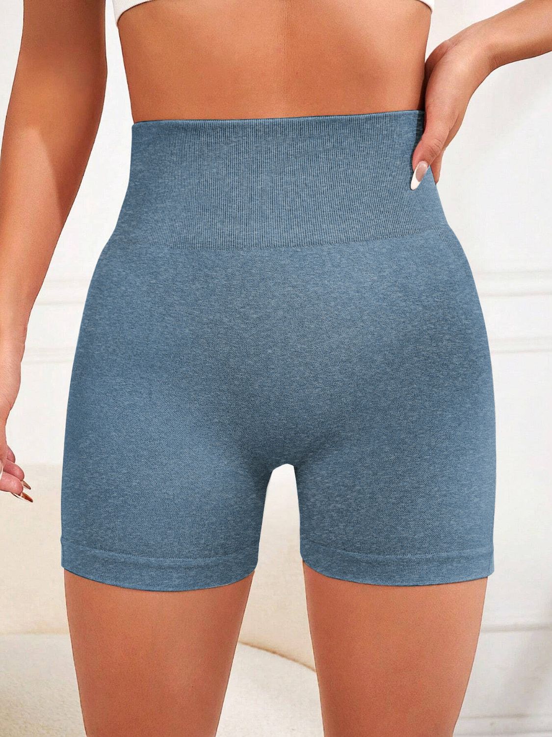 High Waist Active Shorts-Bella Boutique Collective