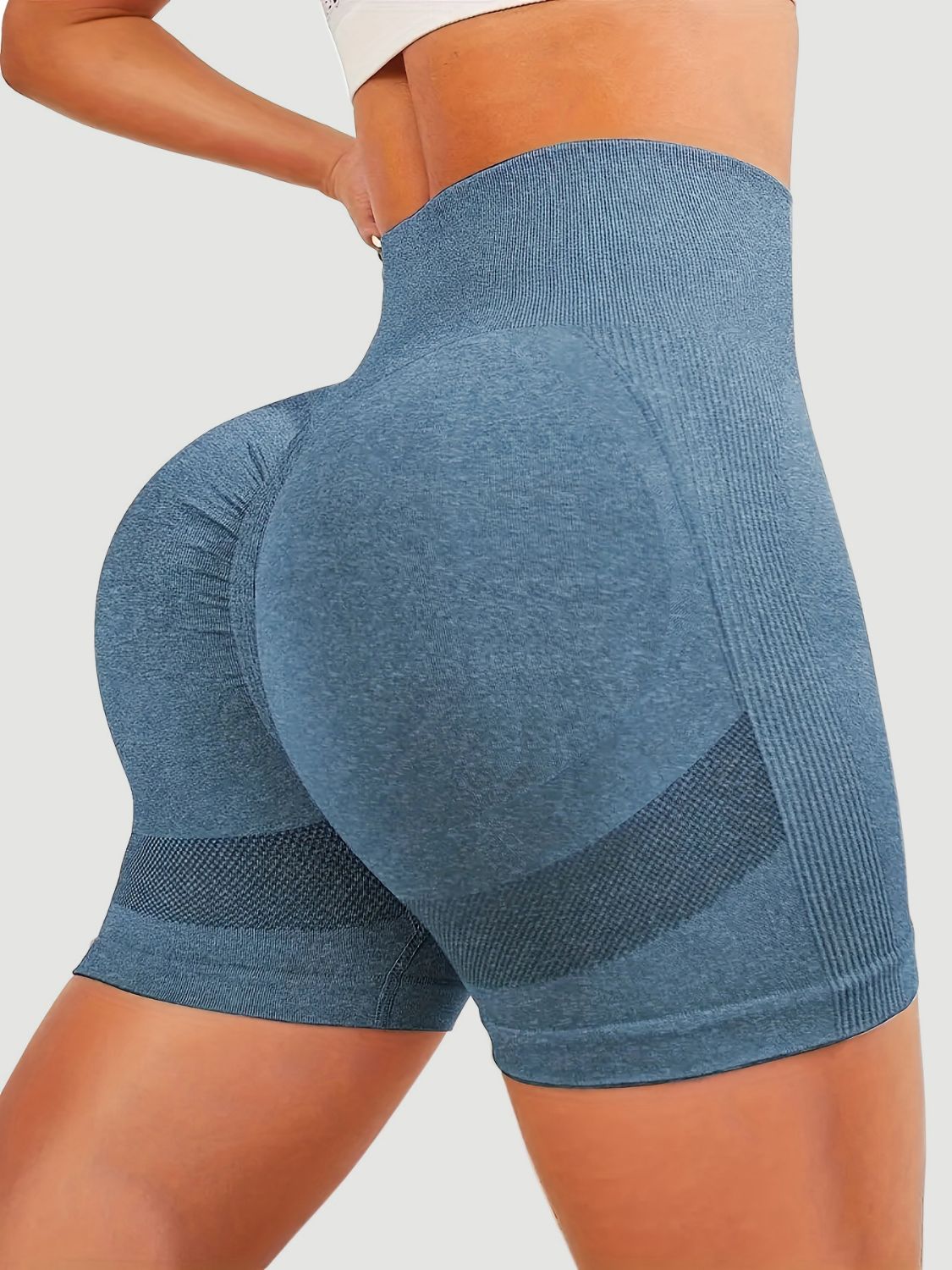 High Waist Active Shorts-Bella Boutique Collective