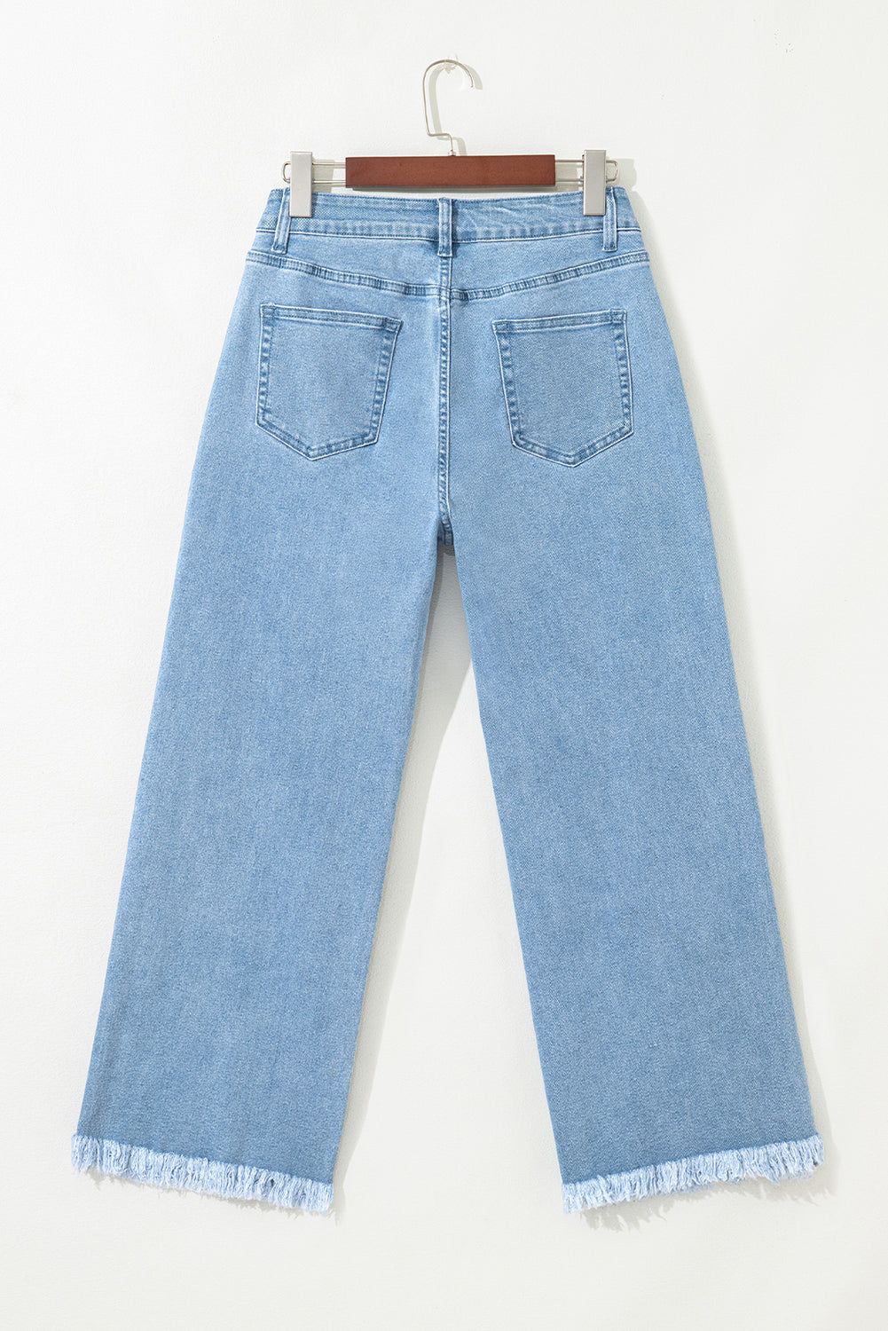 Myosotis Acid Washed High Rise Cropped Wide Leg Jeans-Bella Boutique Collective