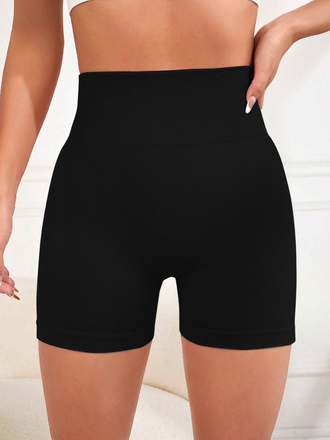 High Waist Active Shorts-Bella Boutique Collective