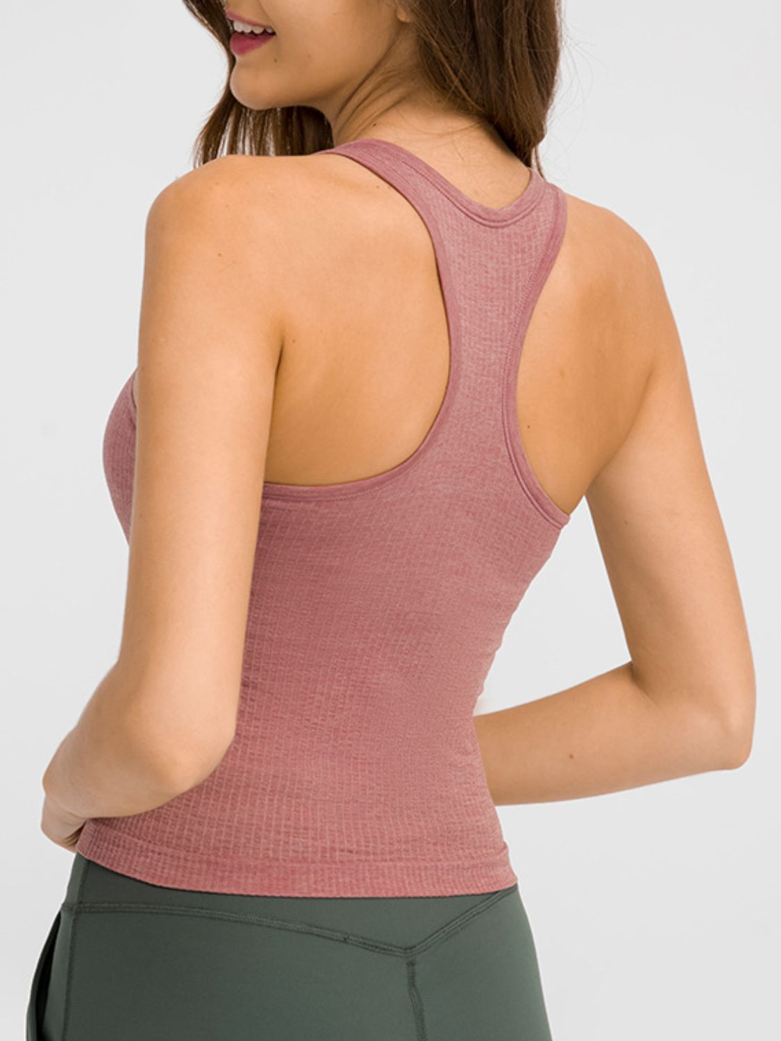 Millennia Round Neck Racerback Active Tank-Bella Boutique Collective