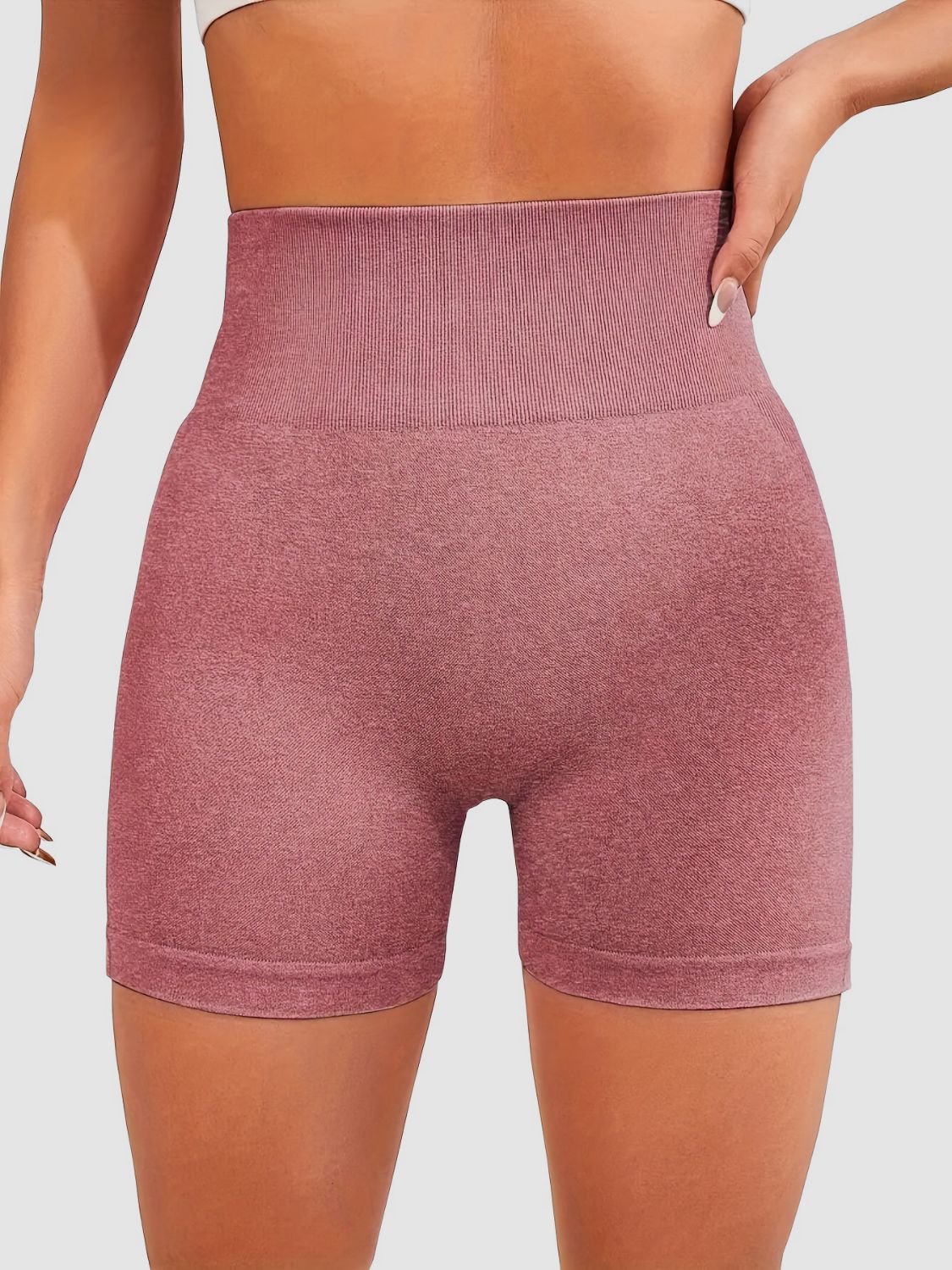 High Waist Active Shorts-Bella Boutique Collective