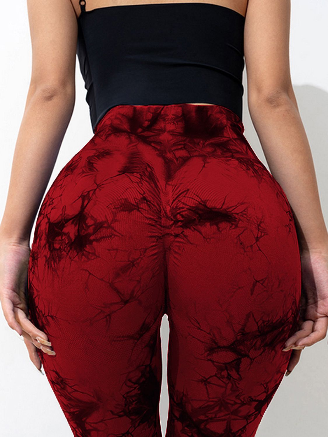 Tie-Dye High Waist Active Leggings-Bella Boutique Collective