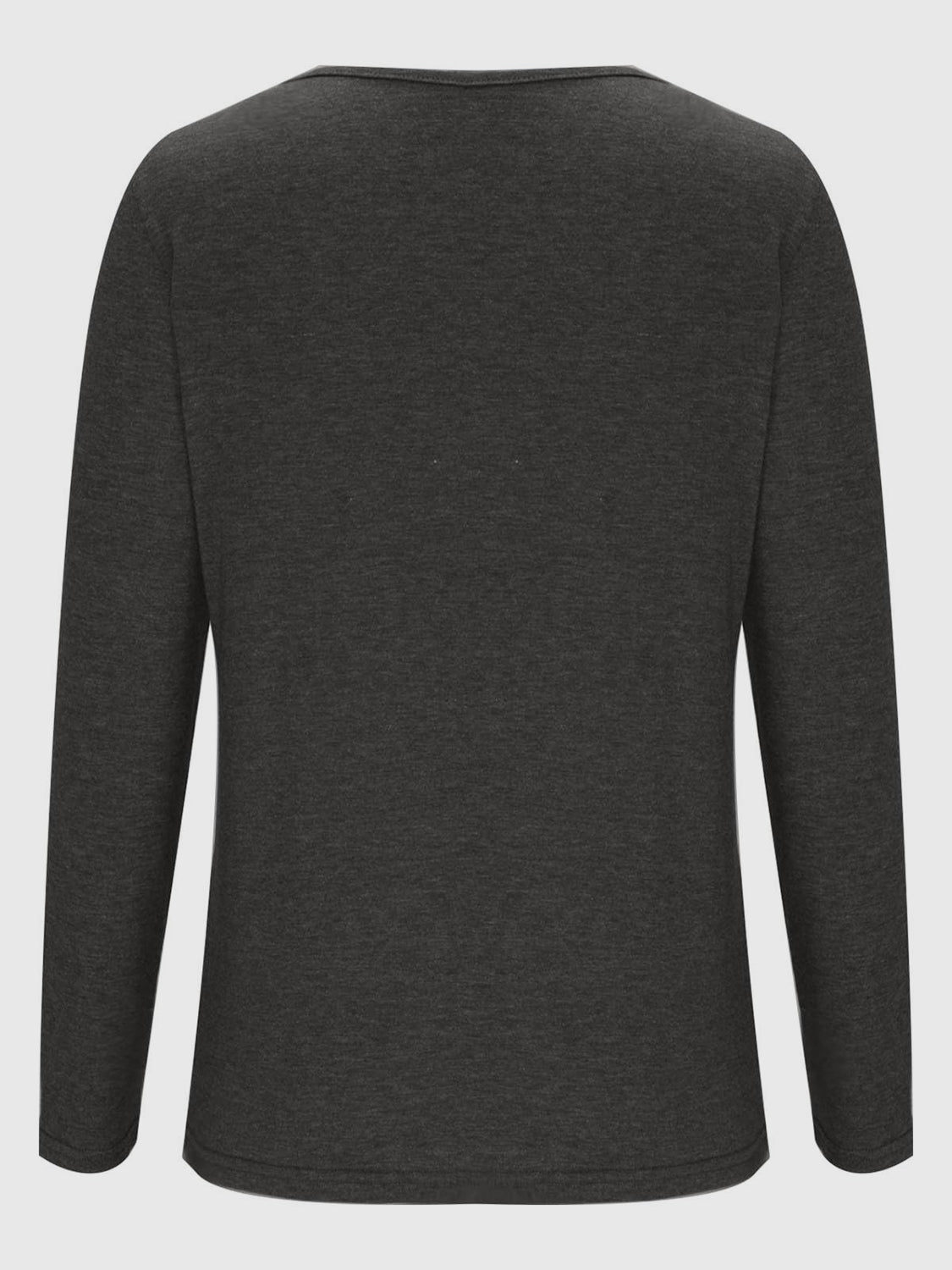 Crisscross V-Neck Long Sleeve T-Shirt-Bella Boutique Collective