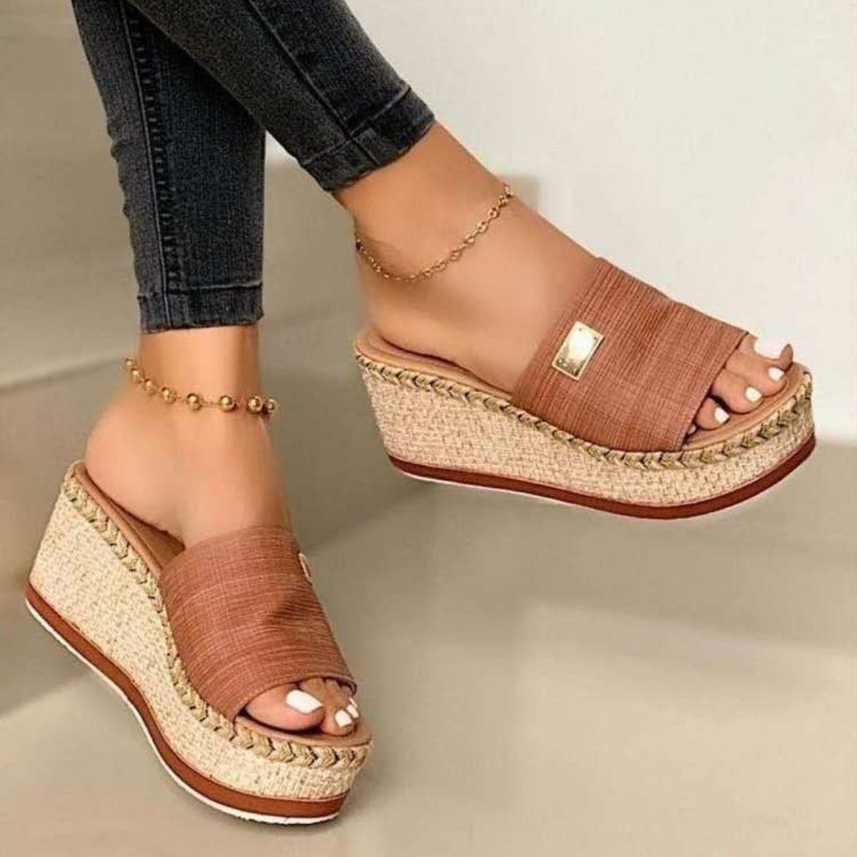 PU Leather Open Toe Sandals-Bella Boutique Collective