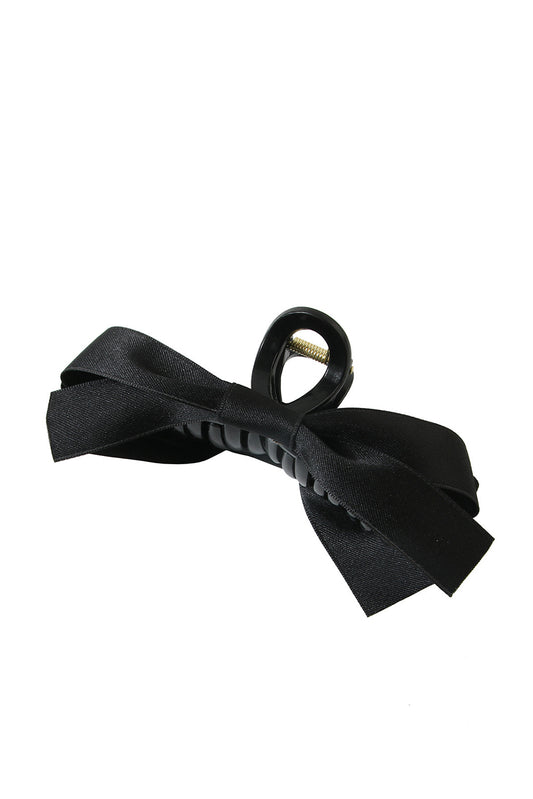 Black Bow Decor Large Hair Claw Clip-Bella Boutique Collective