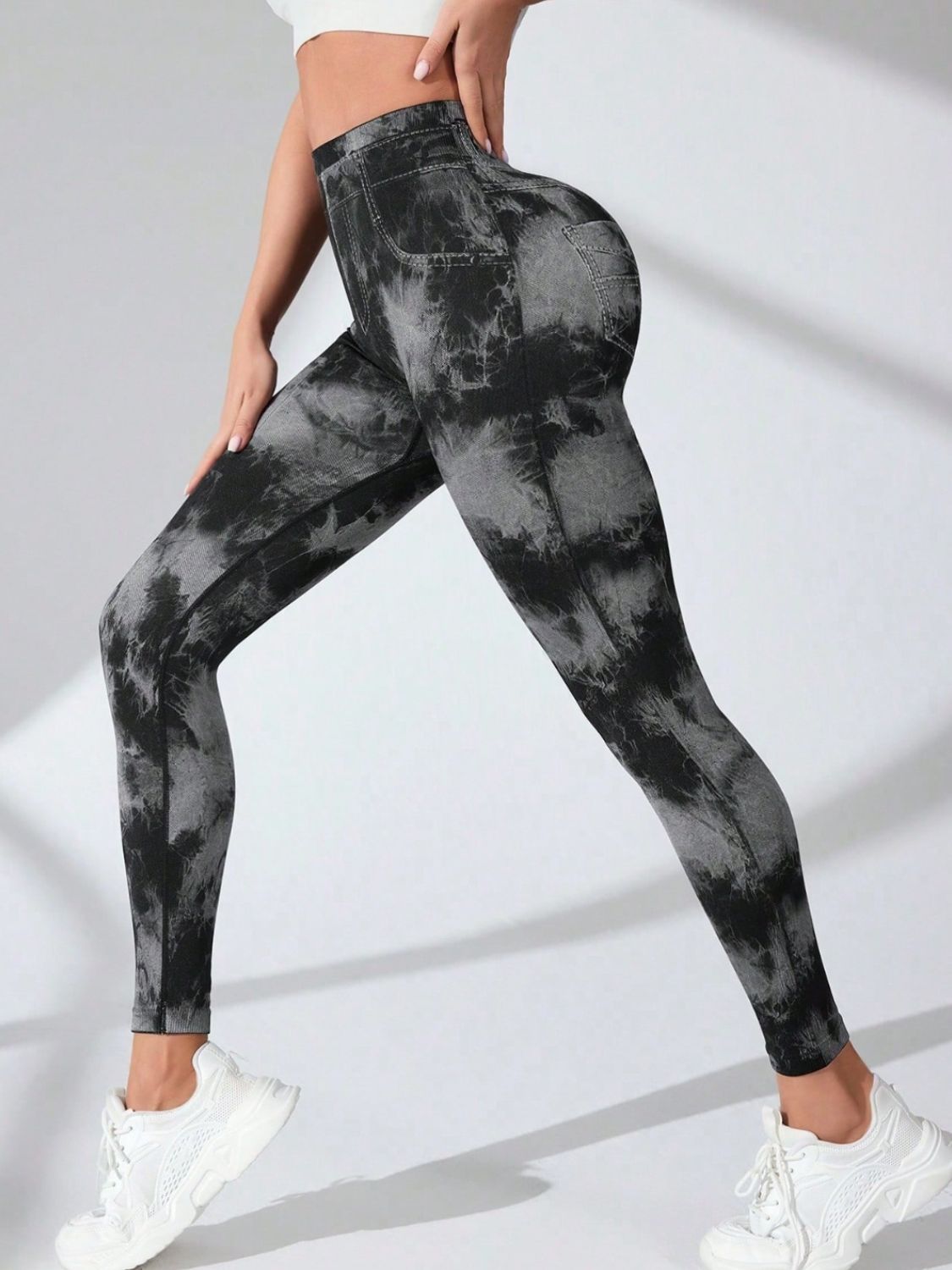 Tie-Dye High Waist Active Leggings-Bella Boutique Collective