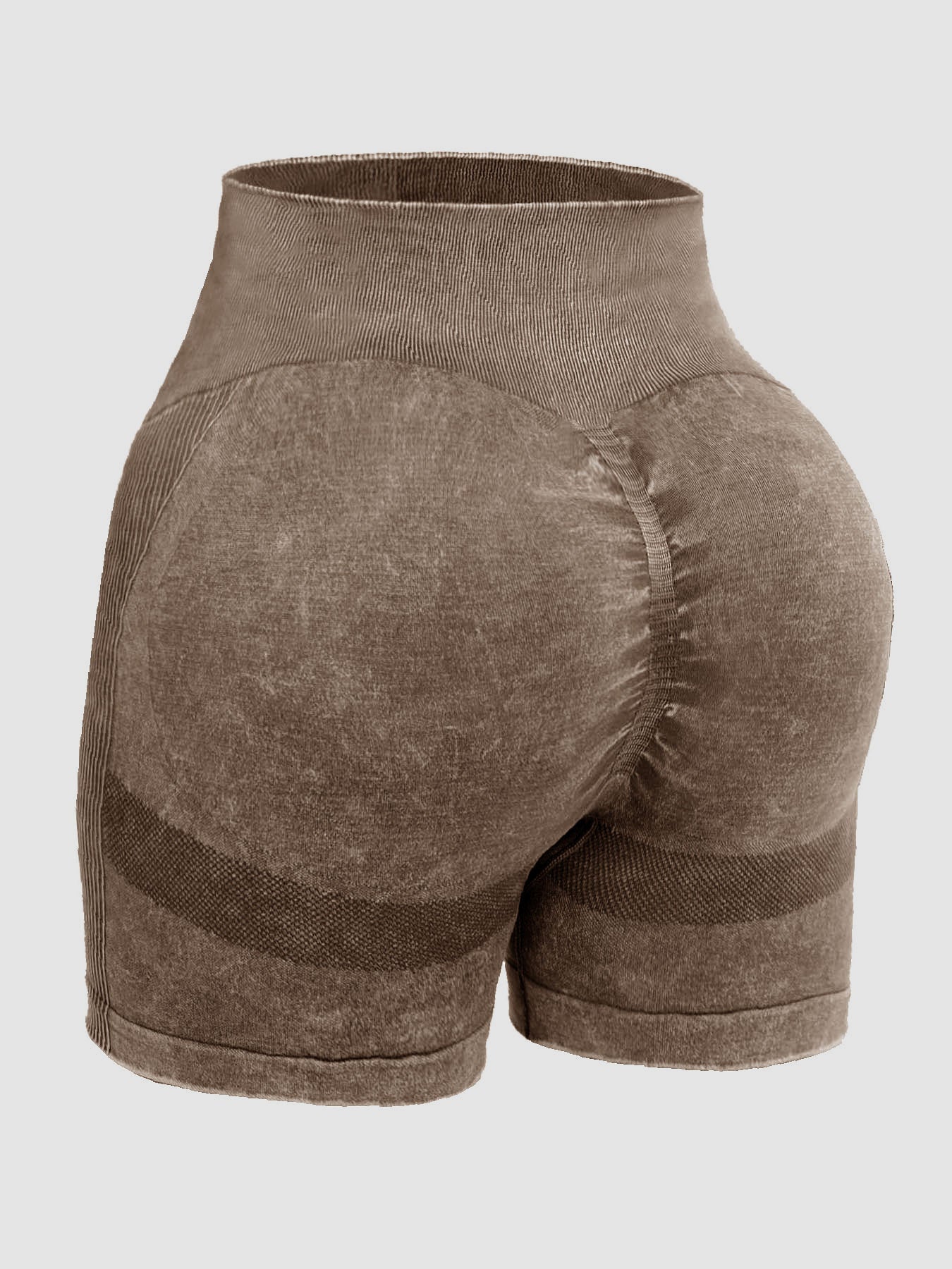 Washed High Waist Active Shorts-Bella Boutique Collective