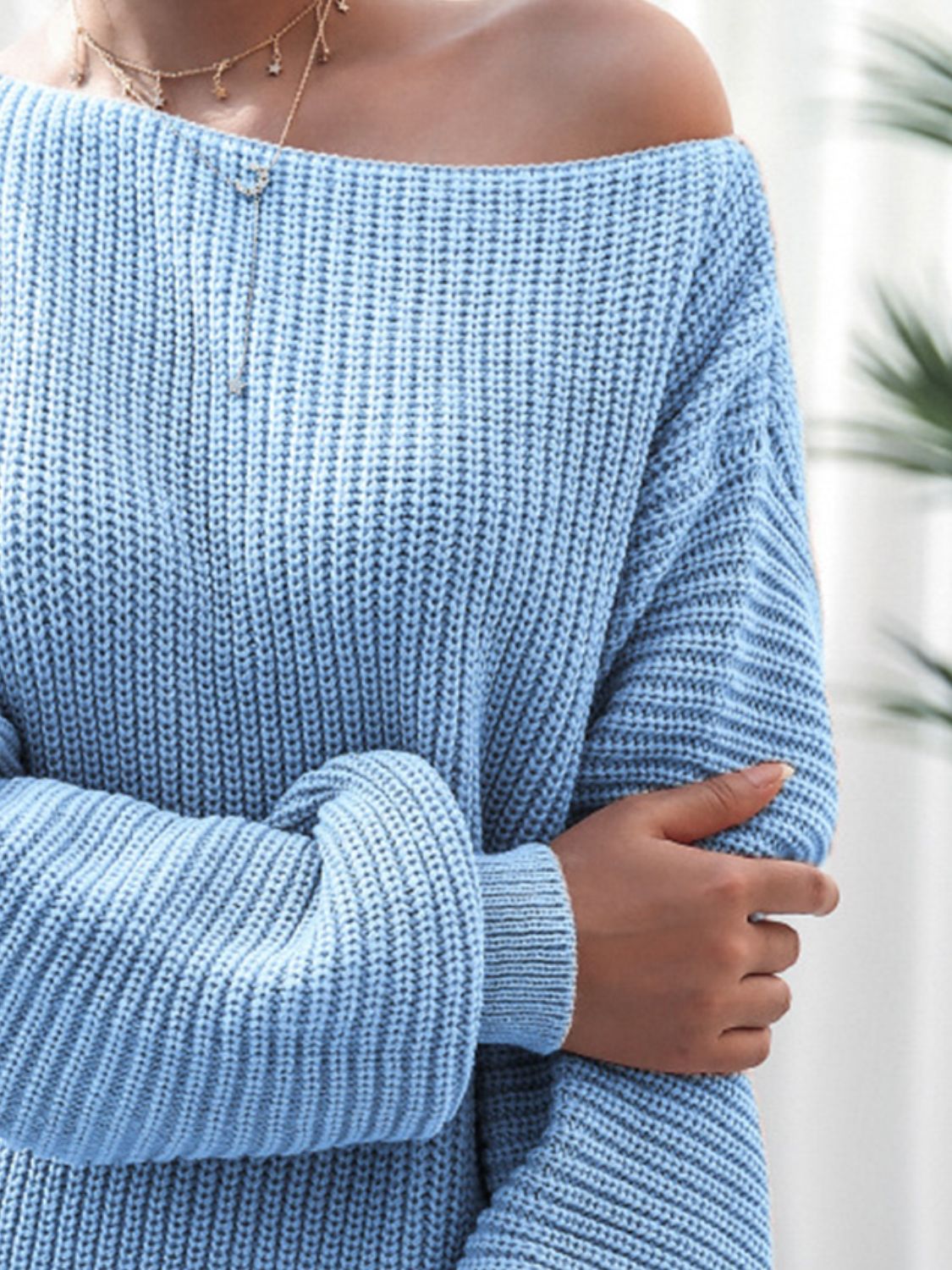Rib-Knit Mini Sweater Dress-Bella Boutique Collective