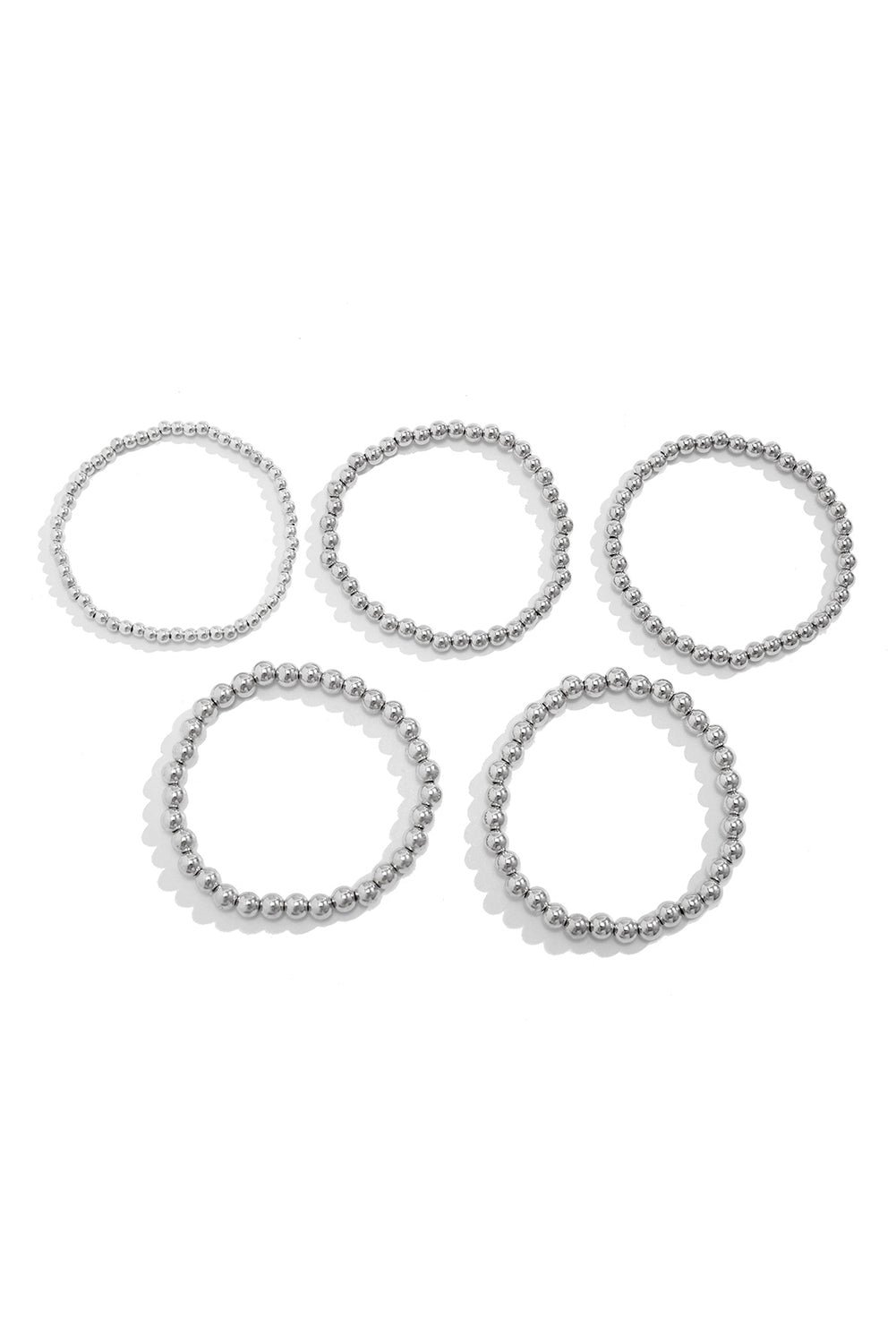 White Multi Layered Beaded Bracelet-Bella Boutique Collective