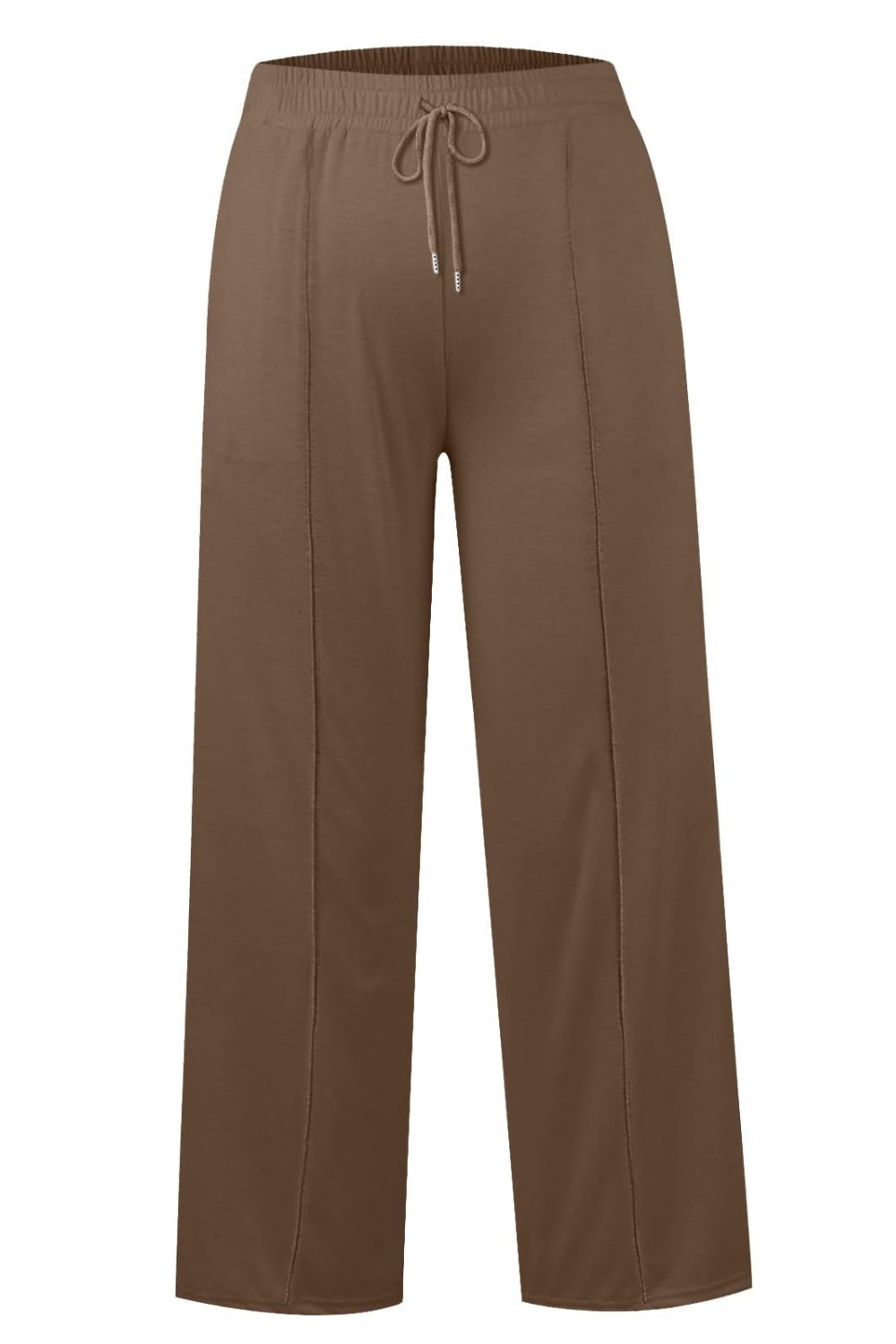 Drawstring Elastic Waist Wide Leg Pants-Bella Boutique Collective