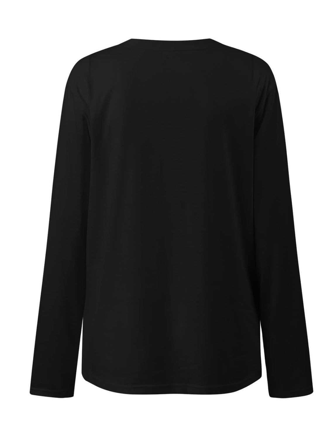 Ruched Round Neck Long Sleeve T-Shirt-Bella Boutique Collective