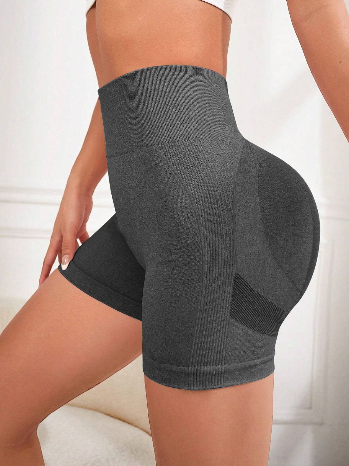 High Waist Active Shorts-Bella Boutique Collective