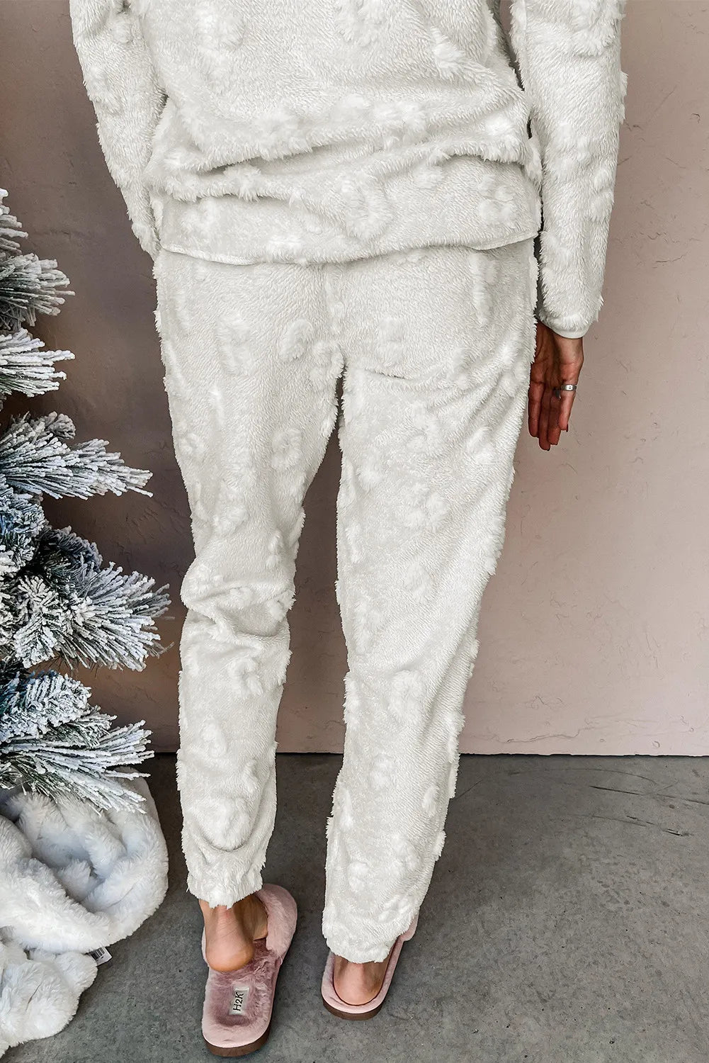 Round Neck Long Sleeve Top and Pants Lounge Set-Bella Boutique Collective