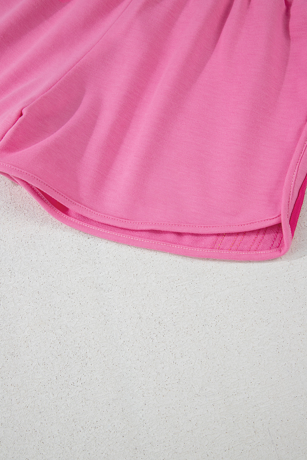 Bonbon Color Block Stripes Elastic High Waist Active Shorts-Bella Boutique Collective